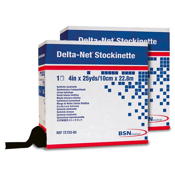 Delta-Net Black Stockinette
